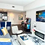 Skyline Retreat Penthouse, Top Floor, Year Round Pool, City View!