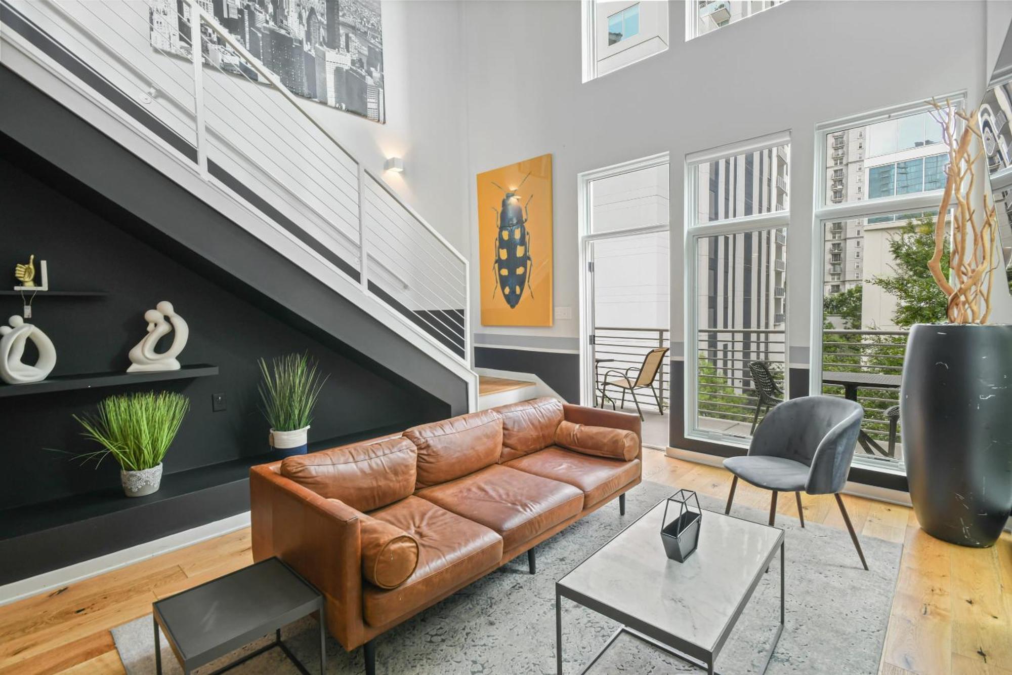 Stupendous Heart Of Piedmont Park Two Story Loft Apartment Atlanta
