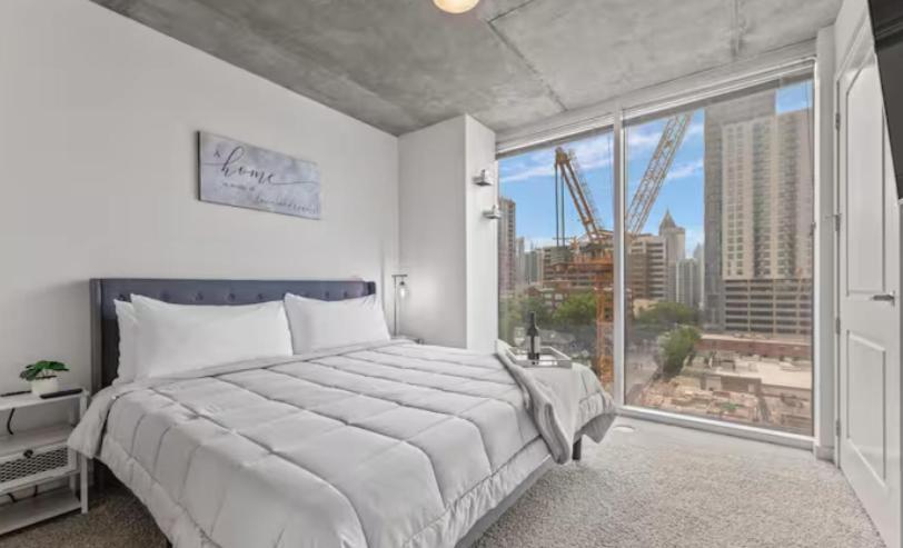 Midtown High-rise With King Bed Free Parking And Balcony With View Apartment Atlanta